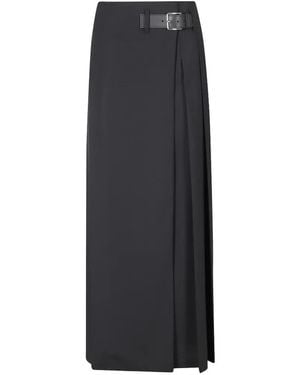 Department 5 Gilles Pleated Maxi Skirt - Black