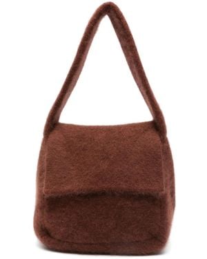 AYA MUSE Textured Shoulder Bag - Brown
