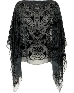 Etro Patterned Silk Blouse - Black