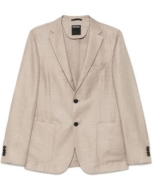 ZEGNA ウーブン ジャケット - ナチュラル
