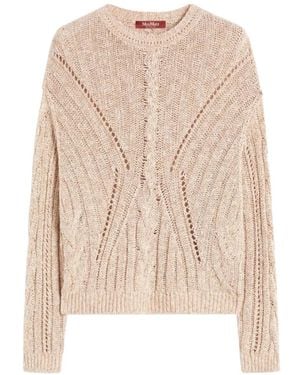 Max Mara Knitted Top Natural