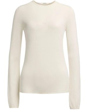 12 STOREEZ Crew-Neck Top - White