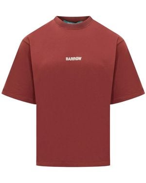 Barrow T-Shirt Mit Logo-Print - Rot