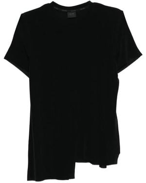 TEAM WANG design Raw-Edge T-Shirt - Black