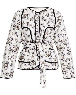 Munthe Floral-Print Jacket - White