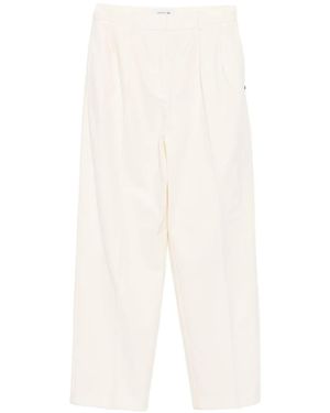 Lacoste Logo-Embroidered Trousers - White