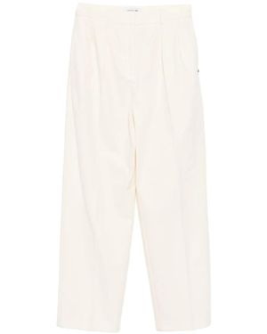 Lacoste Logo-Embroidered Trousers - White
