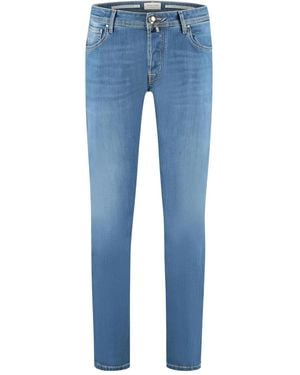 Jacob Cohen Logo-Patch Jeans - Blue