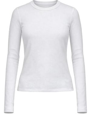 Velvet Langärmliger Pullover - Weiß