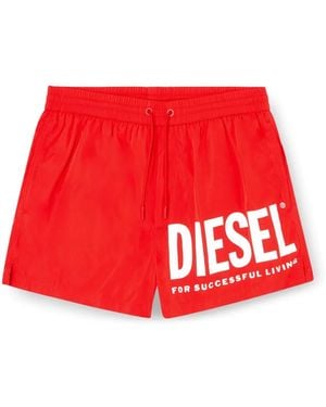 DIESEL Mario-34-D-Core Swim Shorts - Red