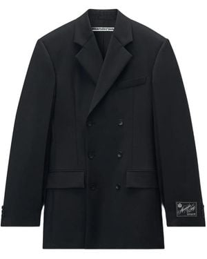 Alexander Wang Double Breasted Mini Dress Blazer - Blue