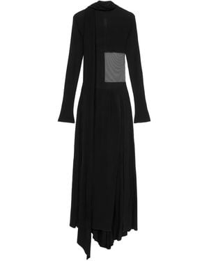 Blumarine Mesh-insert Dress - Black