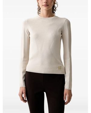ARMANI EXCHANGE Regular Fit Knitted Jumper - White