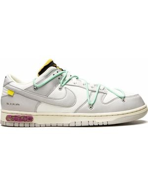 NIKE X OFF-WHITE Dunk Low "Lot 04" Sneakers - White
