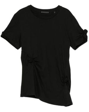 Helmut Lang Knot-Detail T-Shirt - Black
