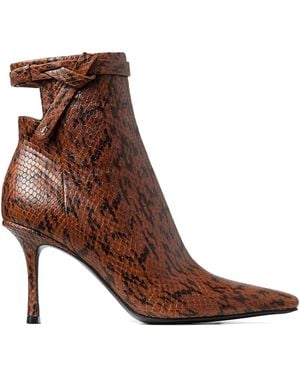 Jimmy Choo 85Mm Camie Ankle Boots - Brown