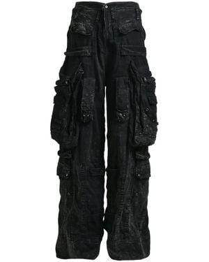 パンツ julius 2012-13FW graphic sarrouel pants JULIUS Cotton / Nylon / Twill Twisted Sarouel Pants （Black