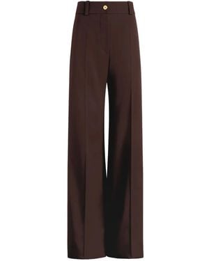 Patou Hose Mit Goldfarbenen Knöpfen - Braun
