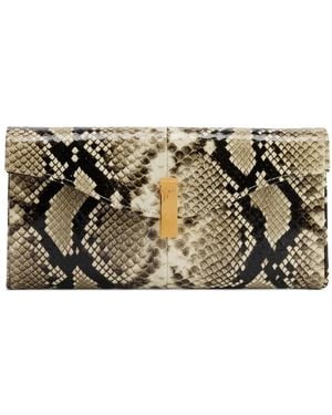 Giuseppe Zanotti Flutie Python-Effect Clutch Bag - Multicolour