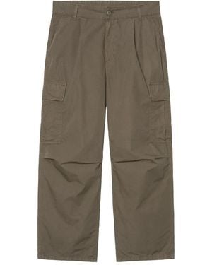 Carhartt Logo-Patch Cargo-Pocket Trousers - Green