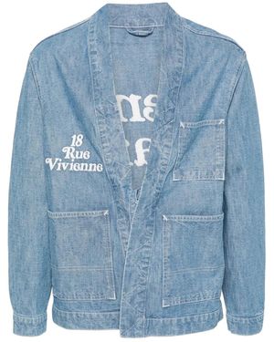 KENZO X Verdy Poncho Met Geborduurd Logo - Blauw