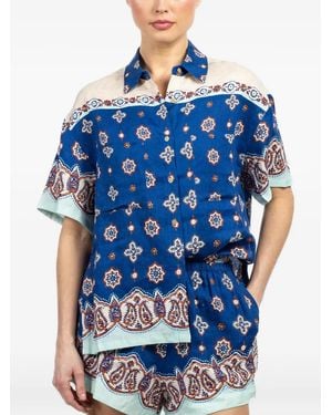 BOTEH Patterned Shirt - Blue