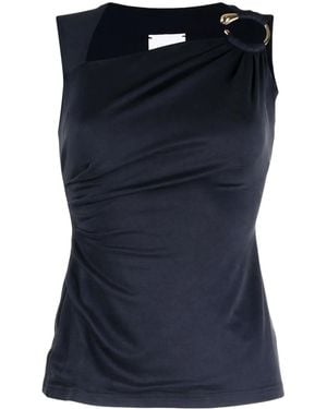 Acler Summerston Ring-Embellished Top - Blue