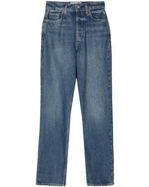 Reformation Cynthia High-Rise Straight-Leg Jeans - Blue