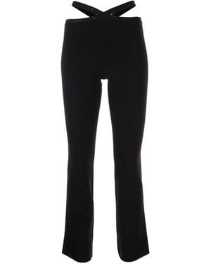 T By Alexander Wang Criss-Cross Waist Leggings - Black