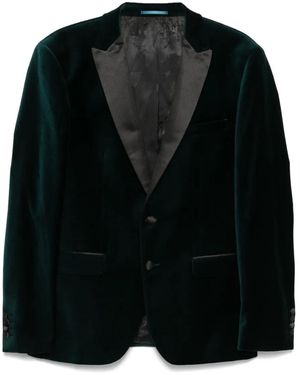 Remus Uomo Velvet Blazer - Black