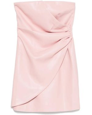 ROTATE BIRGER CHRISTENSEN Robe Courte À Design Drapé - Rose