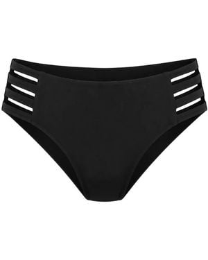 Seafolly Bikinislip Met Meerdere Bandjes - Zwart
