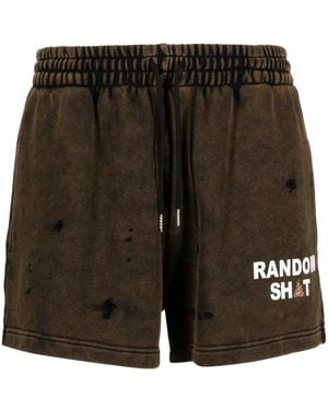 Natasha Zinko Random ダメージ ショートパンツ - ブラック