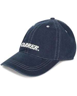 Carrera Logo-Embroidered Contrast-Stitched Baseball Cap - Blue