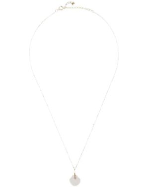 Mateo Shell-Motif Diamond And Quartz Necklace - White