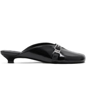 Ganni Sue Buckle Mules - Black