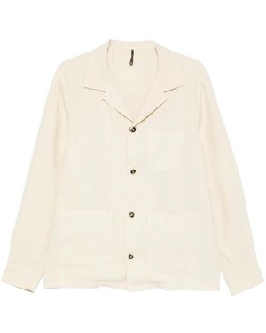 Dell'Oglio Button Linen Shirt - Natural