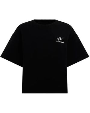 Philipp Plein Ribbed Round-Neck T-Shirt - Black