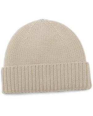 TOTEME Bonnet En Maille Côtelée - Natural