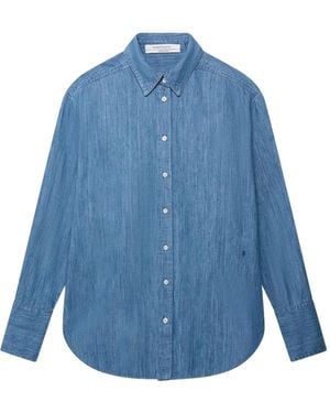 Another Tomorrow Chambray Shirt - Blue
