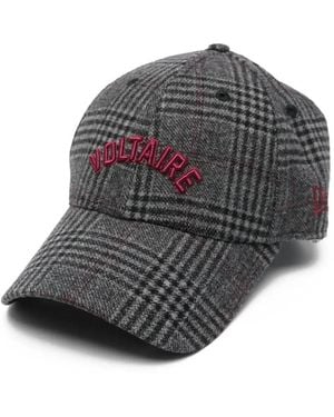 Zadig & Voltaire チェック キャップ - グレー