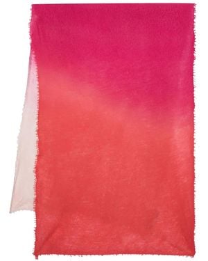 Mouleta Frayed Cashmere Scarf - Pink