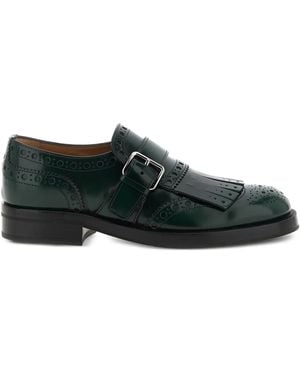 Church's Fringe Brogue Buckle Shoes - Black
