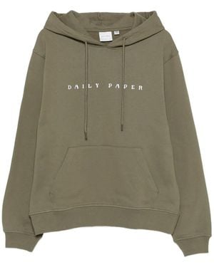 Daily Paper Logo-Detail Hoodie - Green