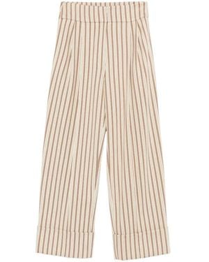 Antonio Marras Striped-Pattern Pants - White