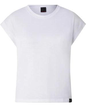 Bogner Fire + Ice X Ester Ledecka Pleated Cap-Sleeve T-Shirt - White
