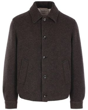 Agnona Jacke mit Knopfverschluss - Schwarz