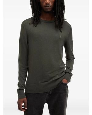 AllSaints Bestickter Pullover - Schwarz