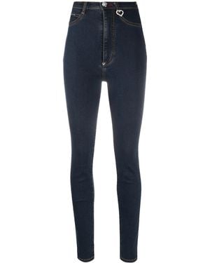 Philipp Plein Super High Rise Jeggings - Blue