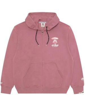 Aape By A Bathing Ape Kapuzenjacke Mit Logo-Print - Pink